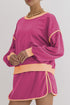 'Beryl' Round Neck Top and Skort Set - Celes Fashion